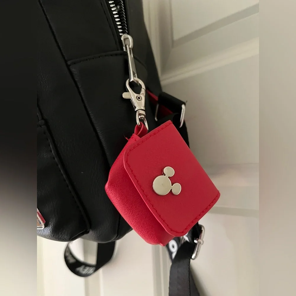 Disney Mickey Mouse 3D Character Ears Faux Leather Mini Backpack Purse